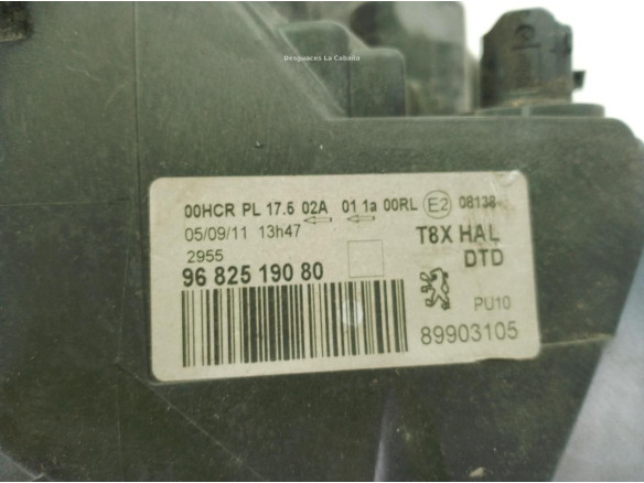 6206N9, 9682519080 FARO DERECHO PEUGEOT 5008|Desguaces La Cabaña