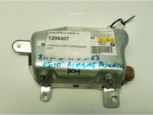 AIRBAG PUERTA LAT DEL DER BMW 6 (E63)|Desguaces La Cabaña