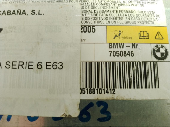 AIRBAG PUERTA LAT DEL DER BMW 6 (E63)|Desguaces La Cabaña