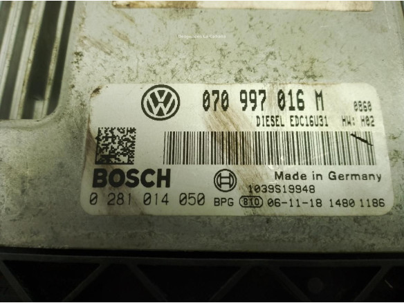 0281014050  070997016M CENTRALITA MOTOR VW TRANSPORTER IV Furgón (70XA)|Desguaces La Cabaña