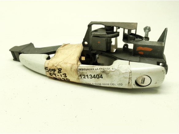 9684560080, 9109.A7, 9101KY MANILLA PUERTA LAT DEL IZQ EXT PEUGEOT 5008|Desguaces La Cabaña