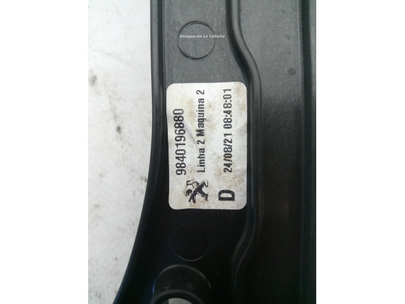 9840196880 ELEVALUNAS PUERTA LAT DEL DER PEUGEOT 3008 SUV (M_) |Desguaces La Cabaña