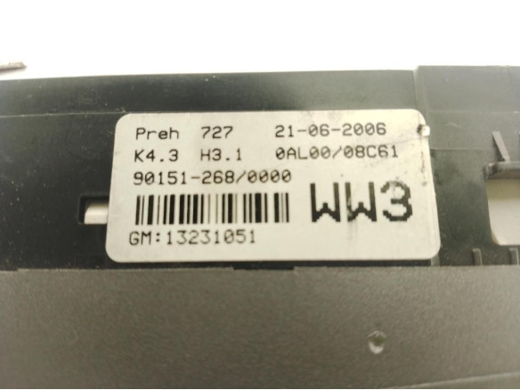 13231051 MANDO CLIMA OPEL ASTRA H (A04)|Desguaces La Cabaña