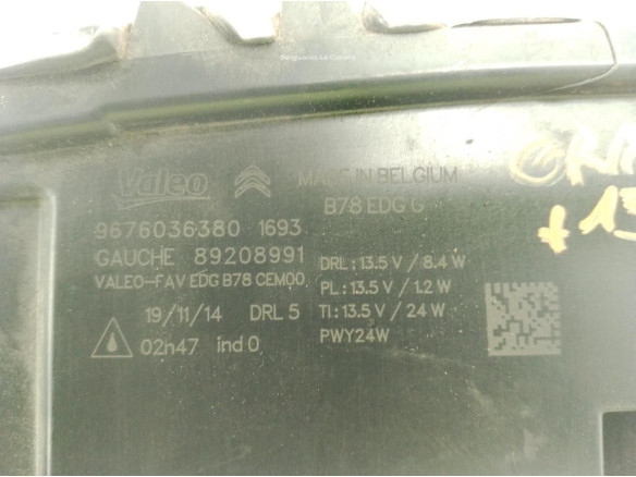 PILOTO LUZ DIURNA IZQ CITROEN C4 Picasso II|Desguaces La Cabaña