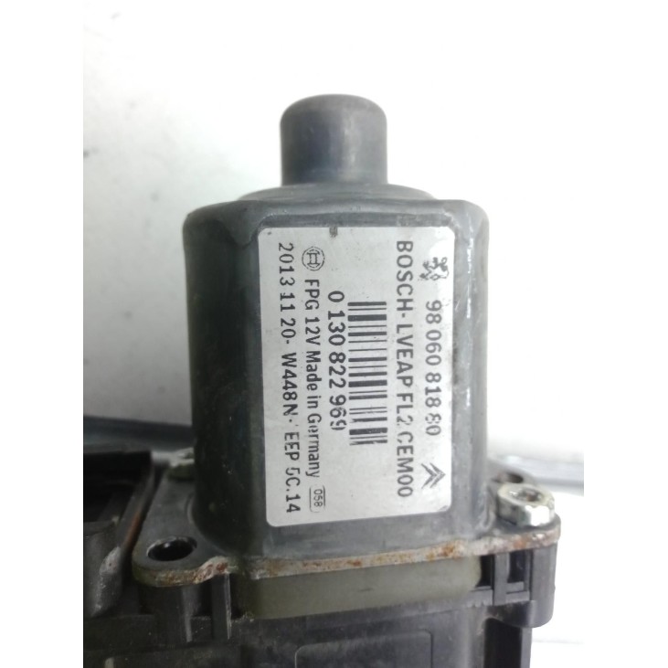 9606081880 ELEVALUNAS PUERTA LAT DEL IZQ PEUGEOT 208 |Desguaces La Cabaña