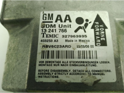 13241766 CENTRALITA AIRBAG OPEL ZAFIRA B (A05)|Desguaces La Cabaña