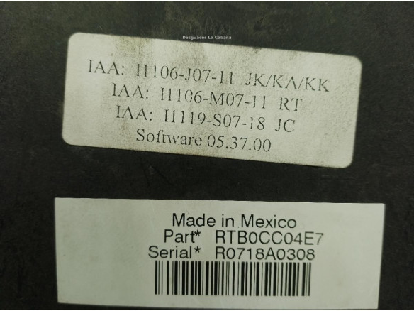  R0718A0308 CAJA FUSIBLES INTERIOR (BSI) DODGE JOURNEY|Desguaces La Cabaña