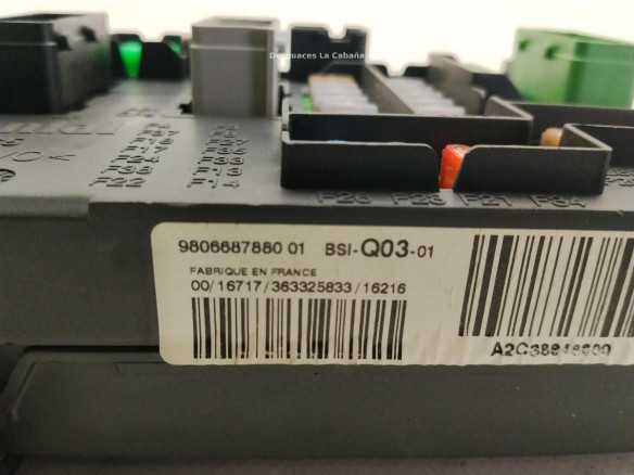 9606687880 CAJA FUSIBLES INTERIOR (BSI) PEUGEOT 308 II|Desguaces La Cabaña