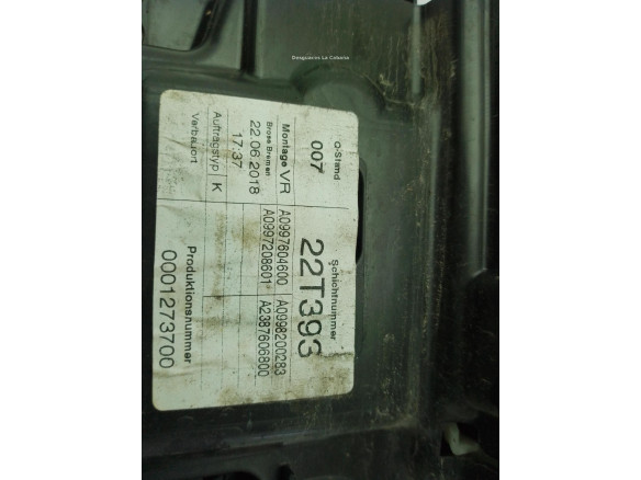 A0998200283 CERRADURA PUERTA LAT DEL DER MERCEDES BENZ CLASE E Coupé (C238)|Desguaces La Cabaña