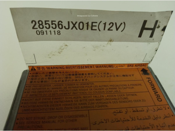 28556JX01E CENTRALITA AIRBAG NISSAN NV200 Furgón/ranchera familiar|Desguaces La Cabaña