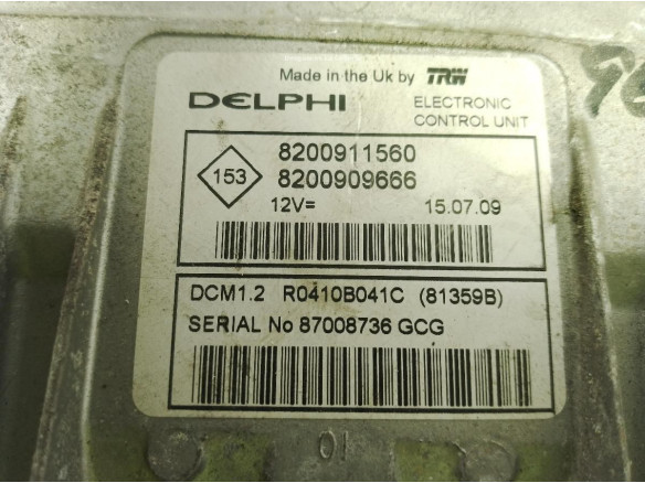 8200909666 CENTRALITA MOTOR NISSAN NV200 Furgón/ranchera familiar|Desguaces La Cabaña