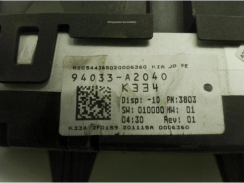 94033A2040 CUADRO INSTRUMENTOS KIA CEE'D (JD)|Desguaces La Cabaña
