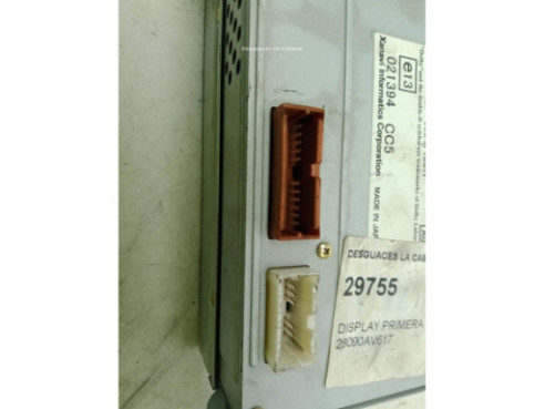 28090AV617 DISPLAY NISSAN PRIMERA Hatchback (P12)|Desguaces La Cabaña