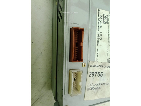 28090AV617 DISPLAY NISSAN PRIMERA Hatchback (P12)|Desguaces La Cabaña