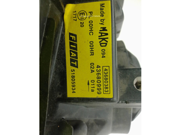 0000051805934 FARO DERECHO FIAT DOBLO Cargo (223_)|Desguaces La Cabaña