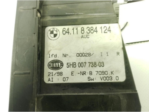 64118384124 MANDO CLIMA BMW 3 (E46)|Desguaces La Cabaña