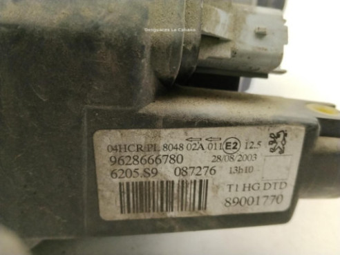 6205S9, 9628666780 FARO DERECHO PEUGEOT 206 Fastback (2A/C)|Desguaces La Cabaña