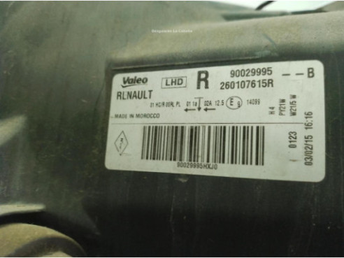 260105344R 260107615R FARO DERECHO DACIA SANDERO II|Desguaces La Cabaña