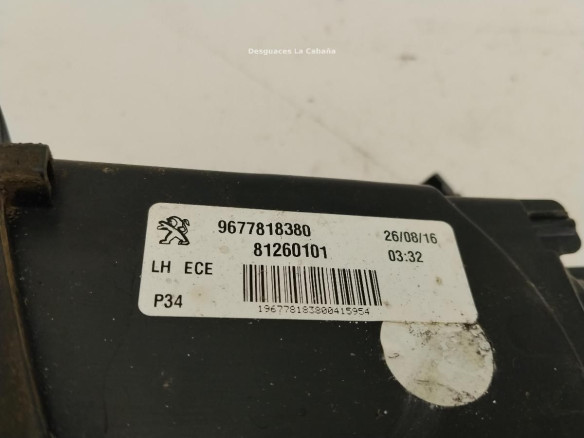 9677818380 PILOTO TRA IZQ INT PEUGEOT 308 II|Desguaces La Cabaña