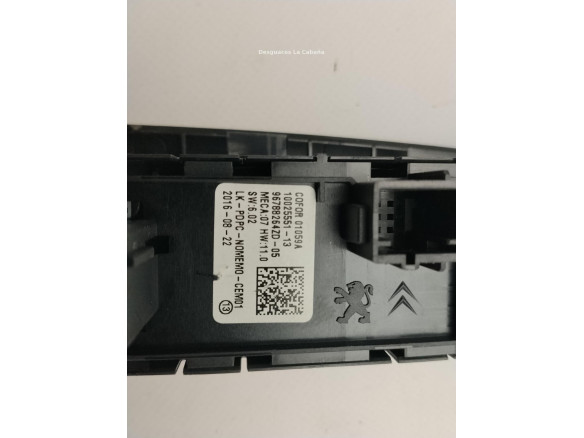 98421760ZD 96788264ZD MANDO ELEVALUNAS PUERTA LAT DEL IZQ PEUGEOT 308 II|Desguaces La Cabaña