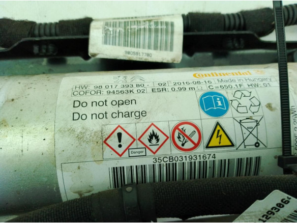 9801739380 CONDENSADOR STAR/STOP PEUGEOT 308 II|Desguaces La Cabaña