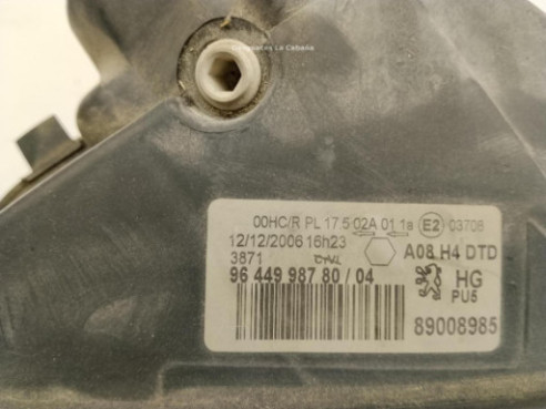 620651 9644998780 FARO DERECHO PEUGEOT 1007 (KM_)|Desguaces La Cabaña