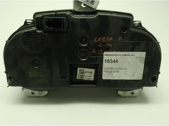 P0013372158 CUADRO INSTRUMENTOS OPEL CORSA D (S07)|Desguaces La Cabaña