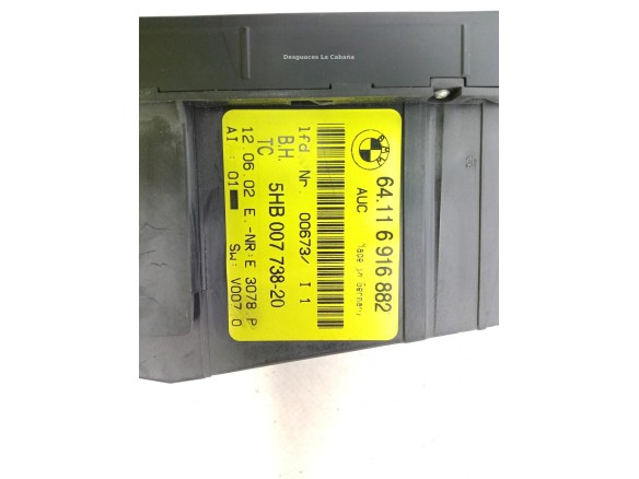 64116916882, MANDO CLIMA BMW 3 (E46) |Desguaces La Cabaña