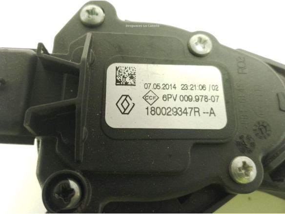 6PV00997807 POTENCIOMETRO ACELERADOR RENAULT CLIO IV (BH_)|Desguaces La Cabaña