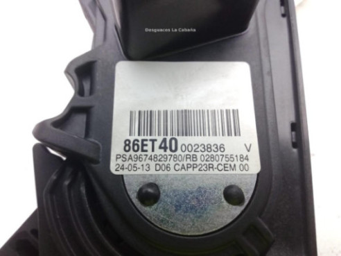 9674829780 POTENCIOMETRO ACELERADOR CITROEN C4 Picasso II |Desguaces La Cabaña