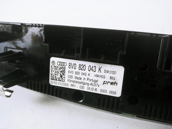 8V0820043K MANDO CLIMA AUDI Q2 (GAB) |Desguaces La Cabaña