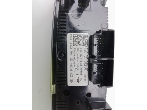 8V0820043AE MANDO CLIMA AUDI A3 (8V1, 8VK) |Desguaces La Cabaña