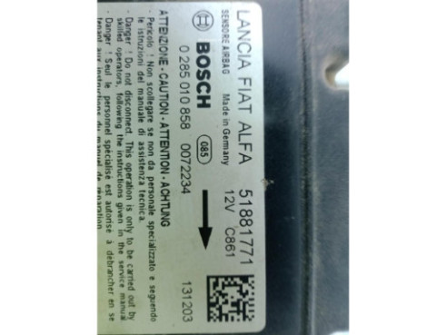 51881771 CENTRALITA AIRBAG FIAT DOBLO Caja/Chasis (263_) |Desguaces La Cabaña