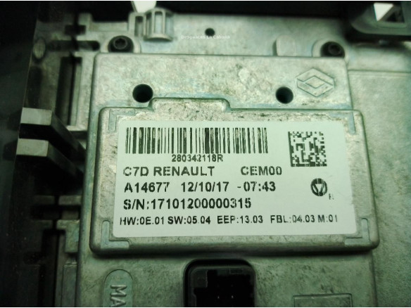 280342118R PANTALLA MULTIMEDIA RENAULT KADJAR (HA_, HL_)|Desguaces La Cabaña