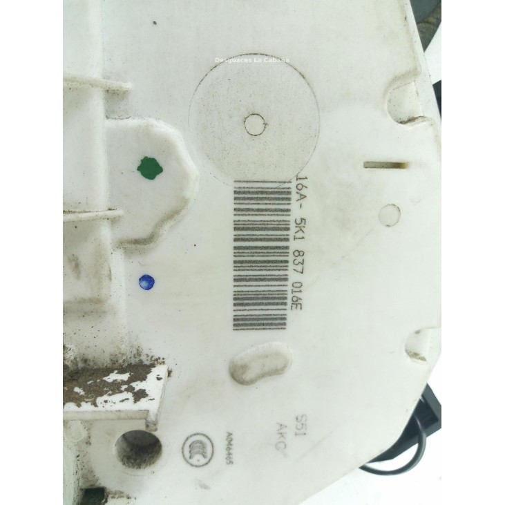 5K1837016E CERRADURA PUERTA LAT DEL DER VW GOLF VII (5G1, BQ1, BE1, BE2) |Desguaces La Cabaña