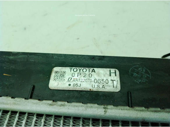   RADIADOR AGUA TOYOTA SIENNA (_L3_)|Desguaces La Cabaña