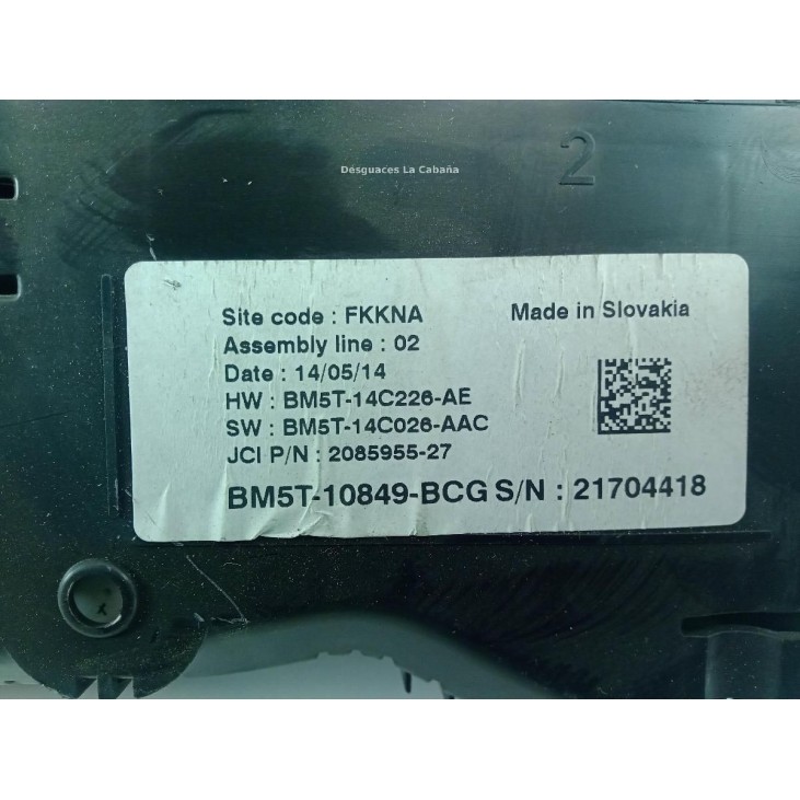 BM5T10849BCG CUADRO INSTRUMENTOS FORD FOCUS III |Desguaces La Cabaña