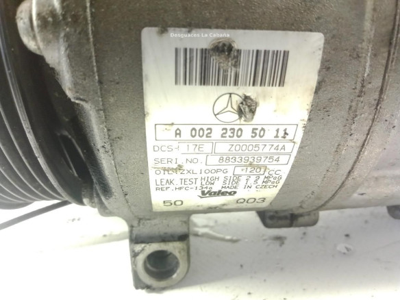 A0022305011 COMPRESOR AA MERCEDES BENZ CLASE C T-Model (S204) |Desguaces La Cabaña