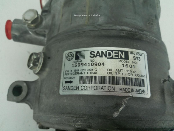 1K0820859Q COMPRESOR AA VW PASSAT (3C2) |Desguaces La Cabaña