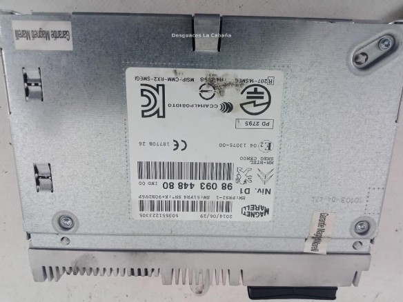 9809344880 MODULO RADIO CITROEN C4 Picasso II |Desguaces La Cabaña