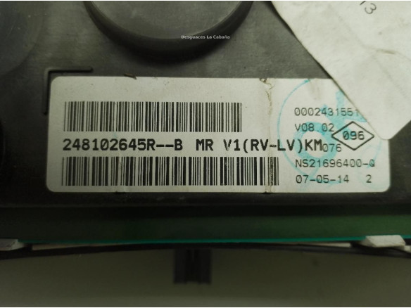 248102645R CUADRO INSTRUMENTOS DACIA DUSTER|Desguaces La Cabaña