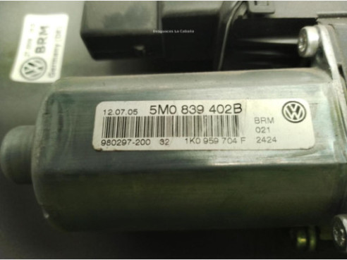 ELEVALUNAS PUERTA LAT TRA DER VW GOLF PLUS (5M1, 521)|Desguaces La Cabaña