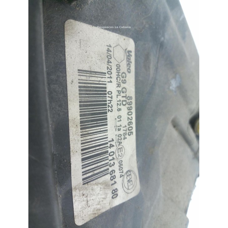 89902605 FARO IZQUIERDO CITROEN JUMPY |Desguaces La Cabaña