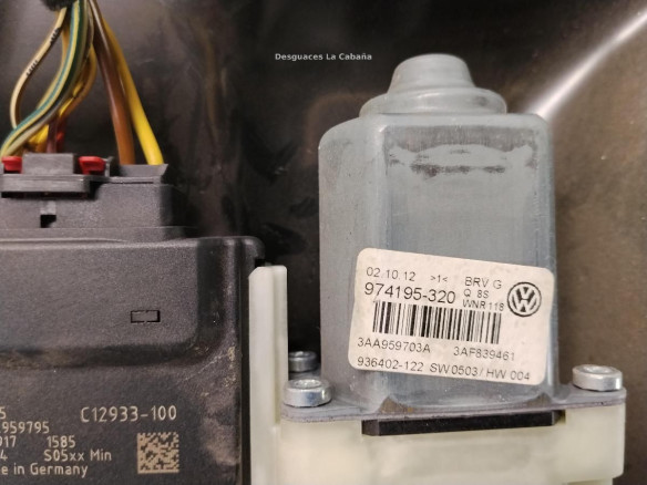 3AF839461C ELEVALUNAS PUERTA LAT TRA IZQ VW PASSAT Variant (365)|Desguaces La Cabaña