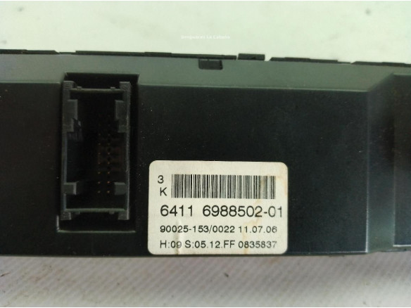 64119122396, 6411698850201 MANDO CLIMA BMW 5 (E60)|Desguaces La Cabaña