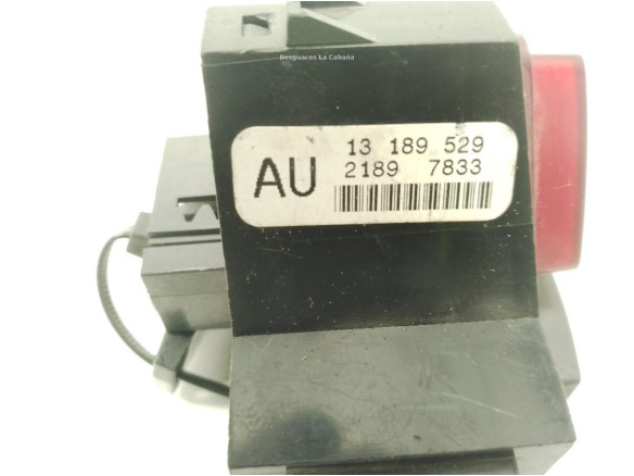 13189529AU, INTERRUPTOR WARNING OPEL CORSA D (S07)|Desguaces La Cabaña