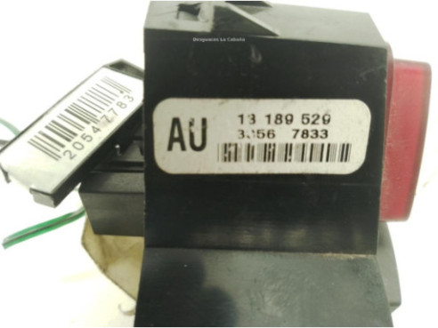 13189529AU INTERRUPTOR WARNING OPEL CORSA D (S07)|Desguaces La Cabaña