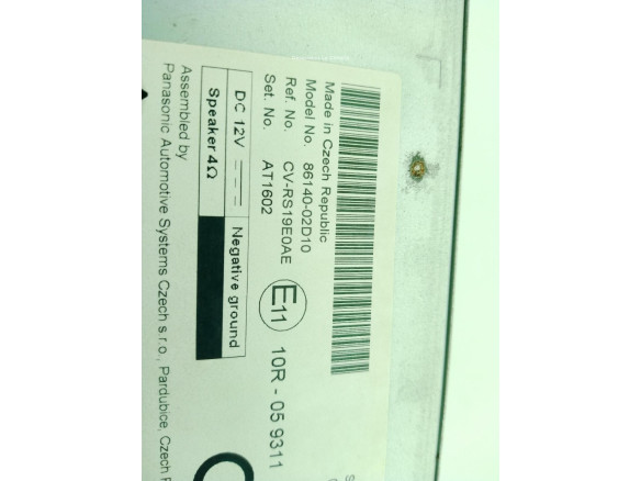 8614002D10, CVRS19E0AE PANTALLA MULTIMEDIA TOYOTA COROLLA Sedán (_E21_)|Desguaces La Cabaña