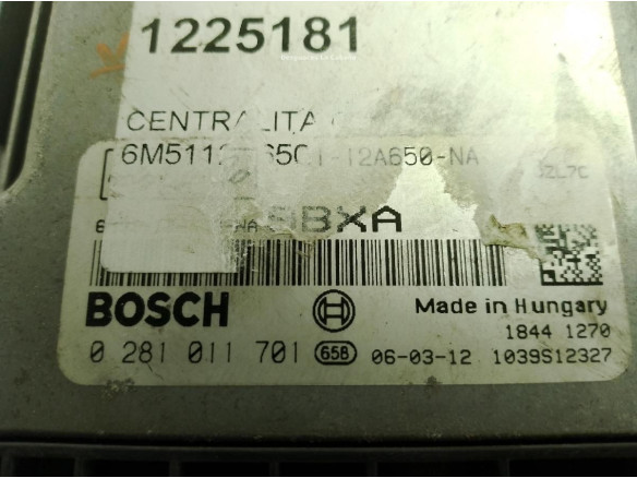 6M5112A650NA, CENTRALITA MOTOR FORD FOCUS C-MAX|Desguaces La Cabaña