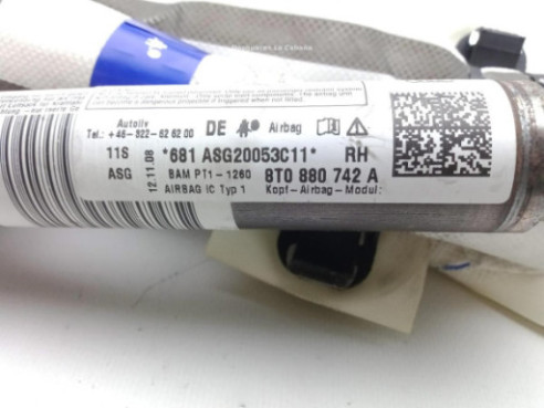 8T0880742A AIRBAG CORTINA DER AUDI A5 (8T3) |Desguaces La Cabaña